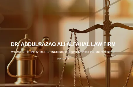 Dr Abdulrazaq Ali Alfahal law firm website