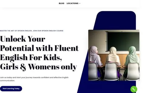 Fluent English learning platform